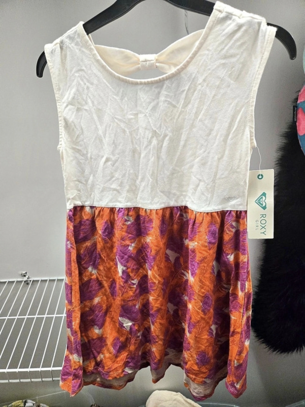 Roxy Girls Abstract Print Dress Size 10 NWT
